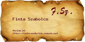 Finta Szabolcs névjegykártya